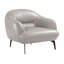 Fauteuil en cuir véritable touffeté Lamoria-70673196