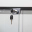 Vitrine en verre avec porte double 5 tablettes-122642891-122642890