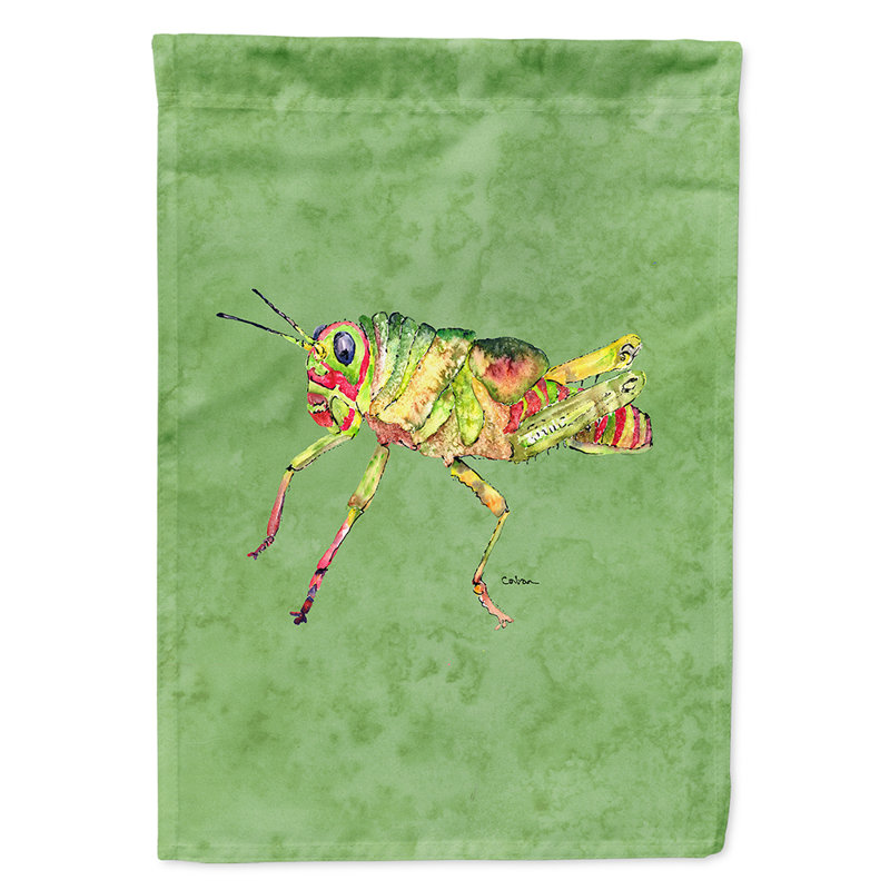 Grasshopper Double Sided 40'' H x 28'' W Polyester Animal House Flag