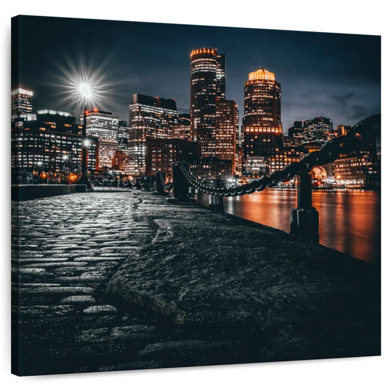 Nicci, horizon de nuit de Boston, H 10 po x l 10 po