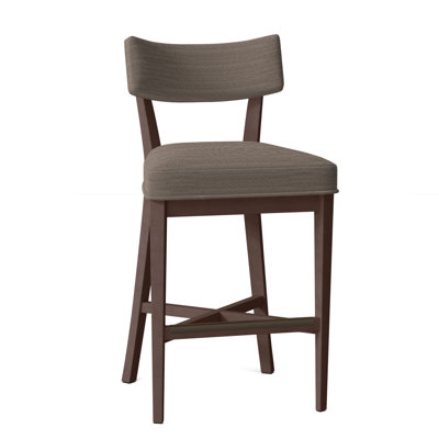 Juliet Upholstered Stool with Solid Wood Frame