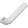 1-1/2" x 7.8" Plastic P Bend Slip Joint White for Kitchen Sink and Drains
