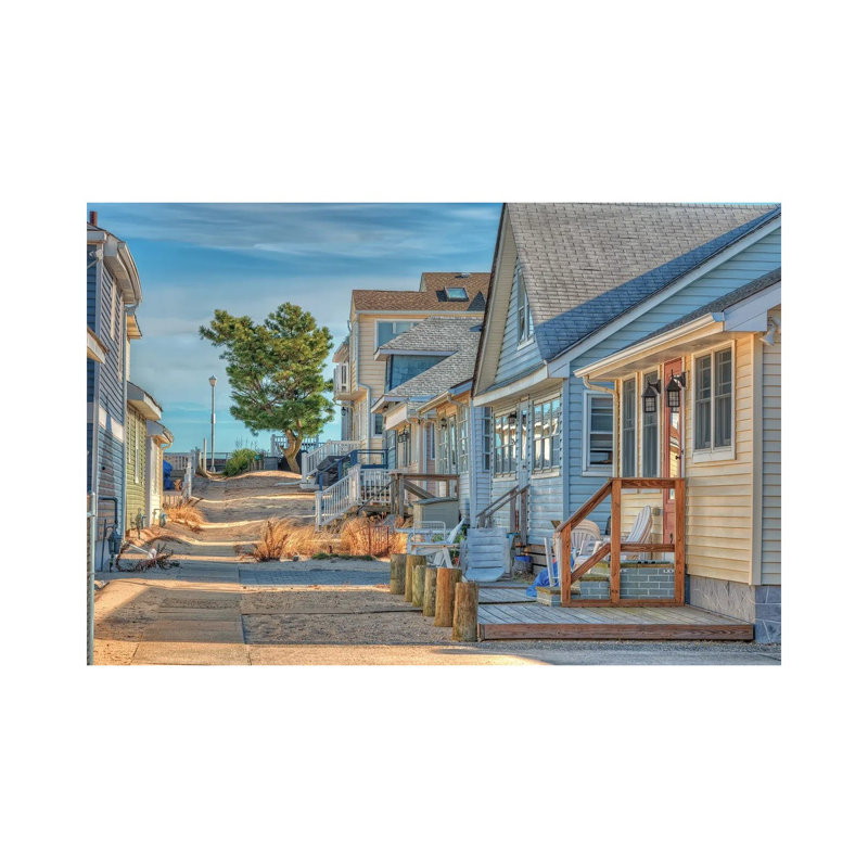 Jersey Cottages by David Gardiner - Wrapped Canvas Print, 20.32 cm H x 30.48 cm W