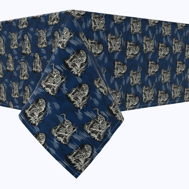 Rectangular Tablecloth, 100% Cotton, Floral 178, 120" x 60"
