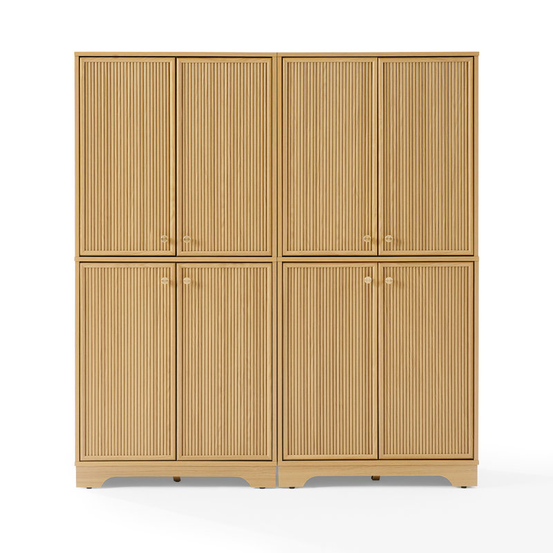 Naomi 2-piece Kitchen Storage Pantry Set, Natural