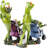 Novelty Funny Frog Family Figurines ~ Frog Family Mommy Daddy Stroller Frog Baby Frogs Tabletop Statue Home Décor