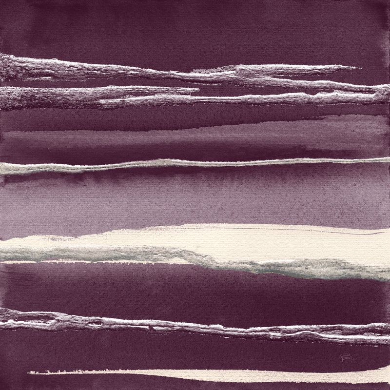 Silver Rose I Purple by Chris Paschke - Wrapped Canvas Art Prints, 30cm H x 30cm W x 3.8cm D
