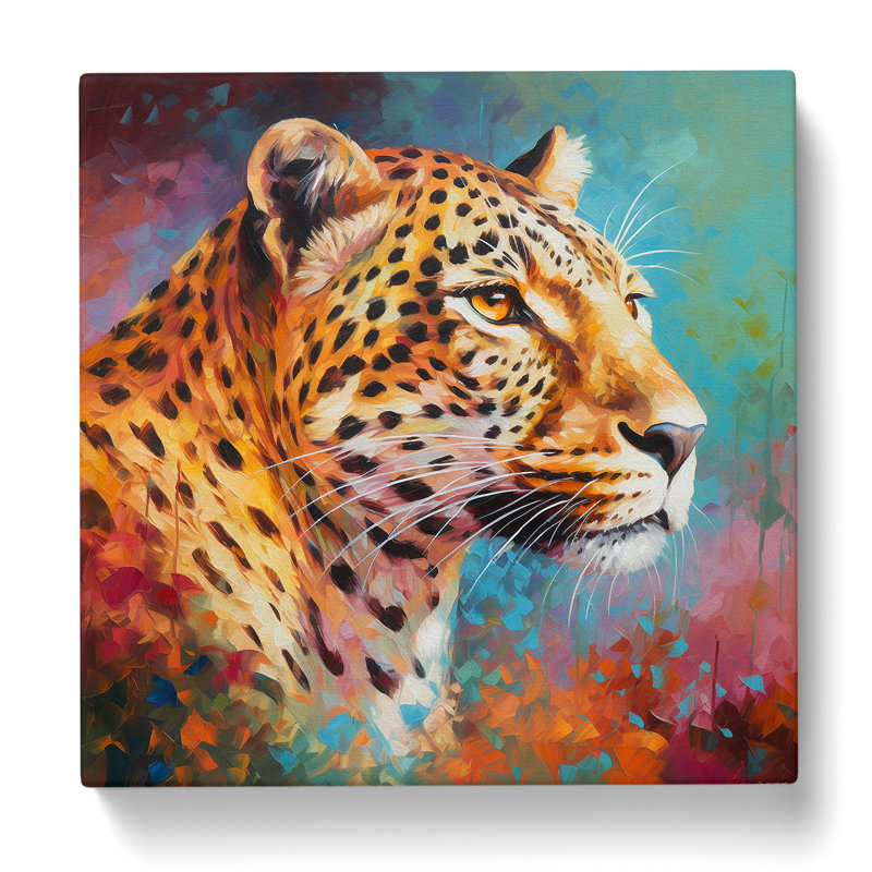 Leopard Color Field Painting No.2 - Wrapped Canvas