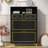 Shoe Cabinet With 2 Flip Drawers, 2 Slide Drawers And 1 Shelf, Modern Free Standing Shoe Rack For Heels,Sneakers, Slippers,Shoe Storage Cabinet For Entryway, Hallway, Living Room-1615701635