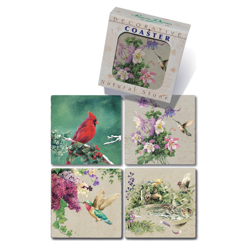 Lakeside Breeze 4 Piece Coaster Set