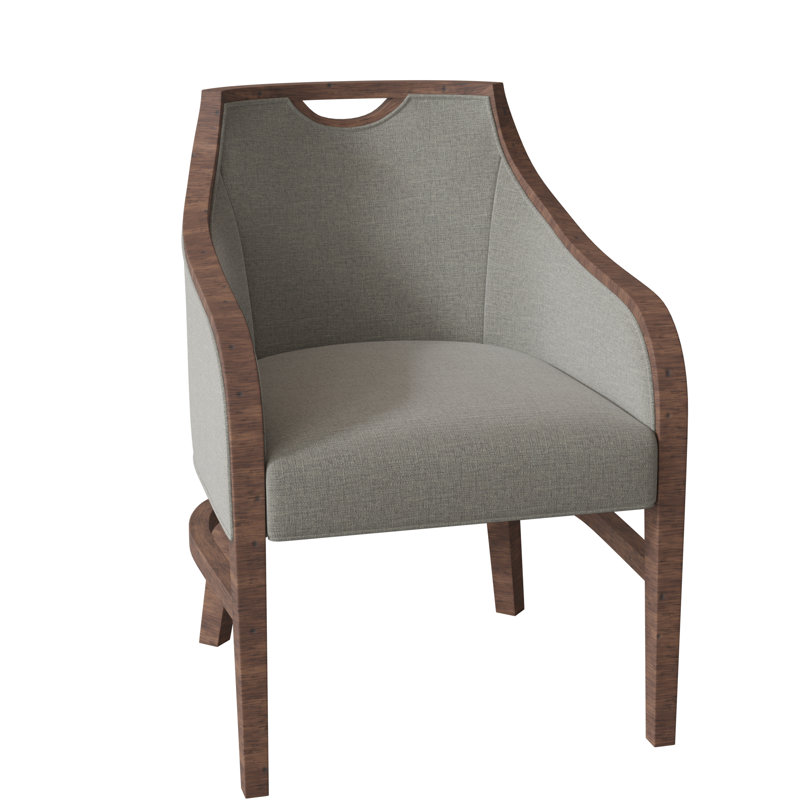 Anthony 24" W Armchair, Tobacco, 9953 Loden Polyester