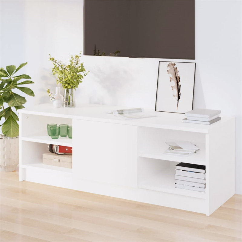 Kui Unfinished TV Stand for TVs up to 43", White