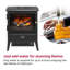 Dimplex GOSFORD Optimyst Ultra-realistic Electric Flame Effect Stove Fire, 48cm W with remote control