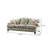 Farmhouse Style Printed Linen Sofa