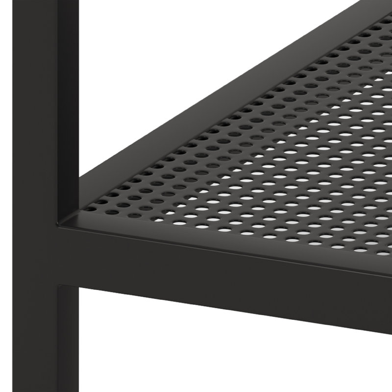 Deimy Glass Top Frame End Table