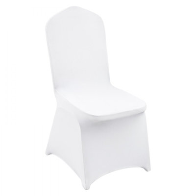 Stretch Spandex Folding Chair Covers, Universal Fitted Chair Cover, Removable Washable Protective Slipcovers, for Wedding, Holiday, Banquet, Party, Celebration, Dining (12PCS White)