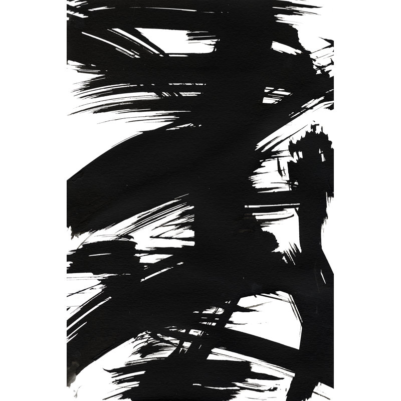 Bambou noir I, H 30 po x l 20 po