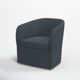 Lesia Upholstered Swivel Barrel Chair