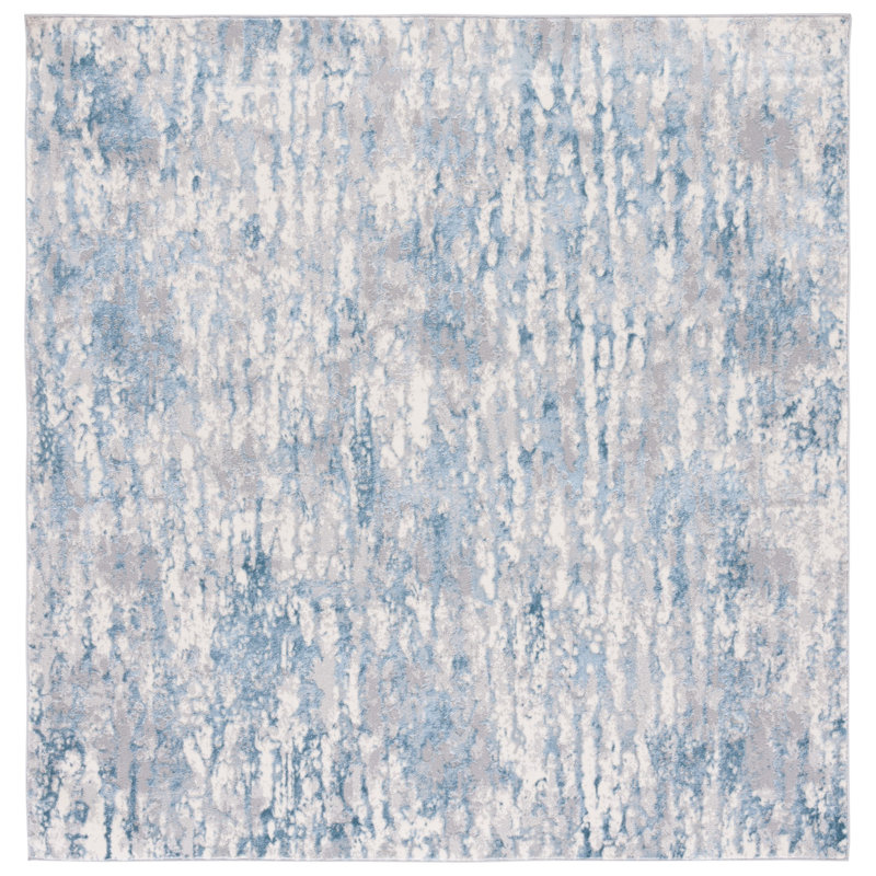 Kukwa Performance Abstract Rug, Square 6'7"