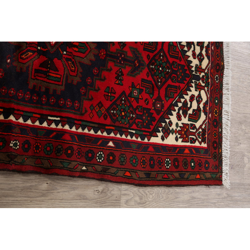 One-of-a-Kind 3'2" X 5'3" New Age Wool Area Rug in Red