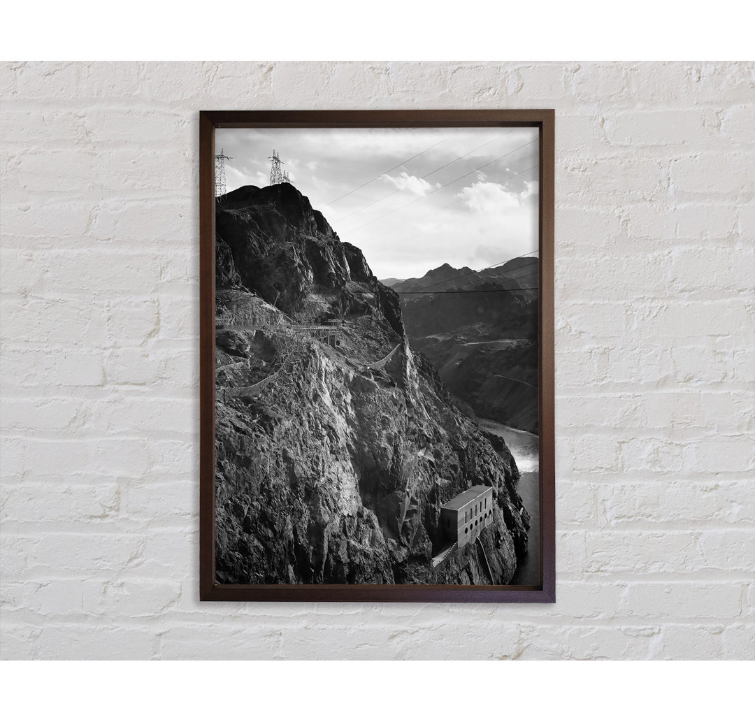 Ansel Adams Cliffs Above Boulder Dam Gerahmter Druck