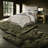 Elegant Khaki Jacquard Bedding Sets, Polyester Luxurious Style For Home