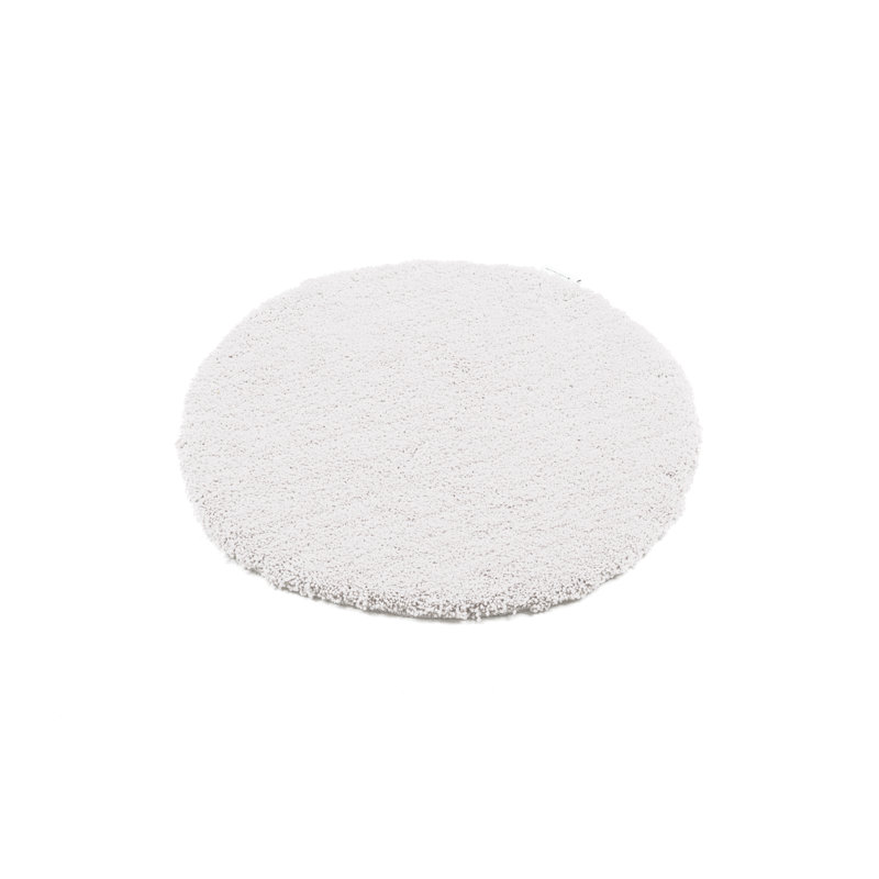 Circle Bath Rug, 90cm, White