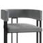 Chaise de salle à manger en métal noir-791926862