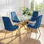 Chaise d'appoint rembourrée en velours-442841004