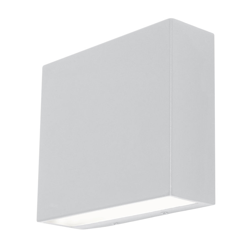 Applique murale d'extérieur à DEL Dakota - 120-277 V - 24 W - 5 CCT, H 2,2 po x l 7 po x P 8 po, Blanc