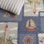 Jonsson Handmade Hooked Wool Blue Area Rug-21278865