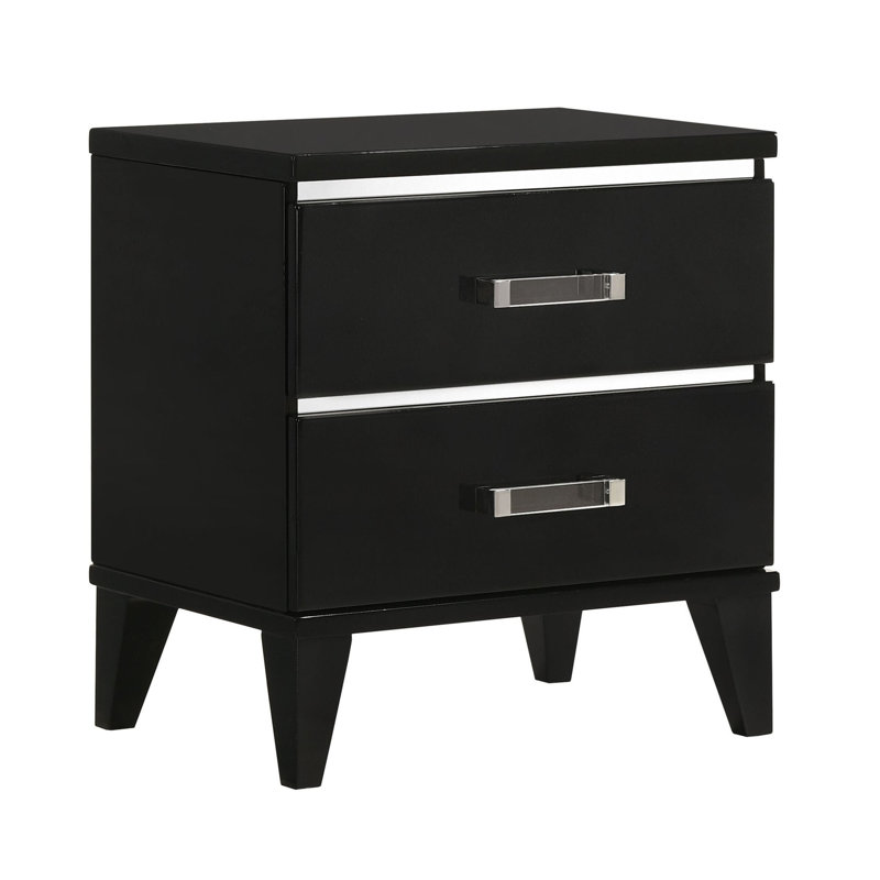 23'' W Nightstand, Black