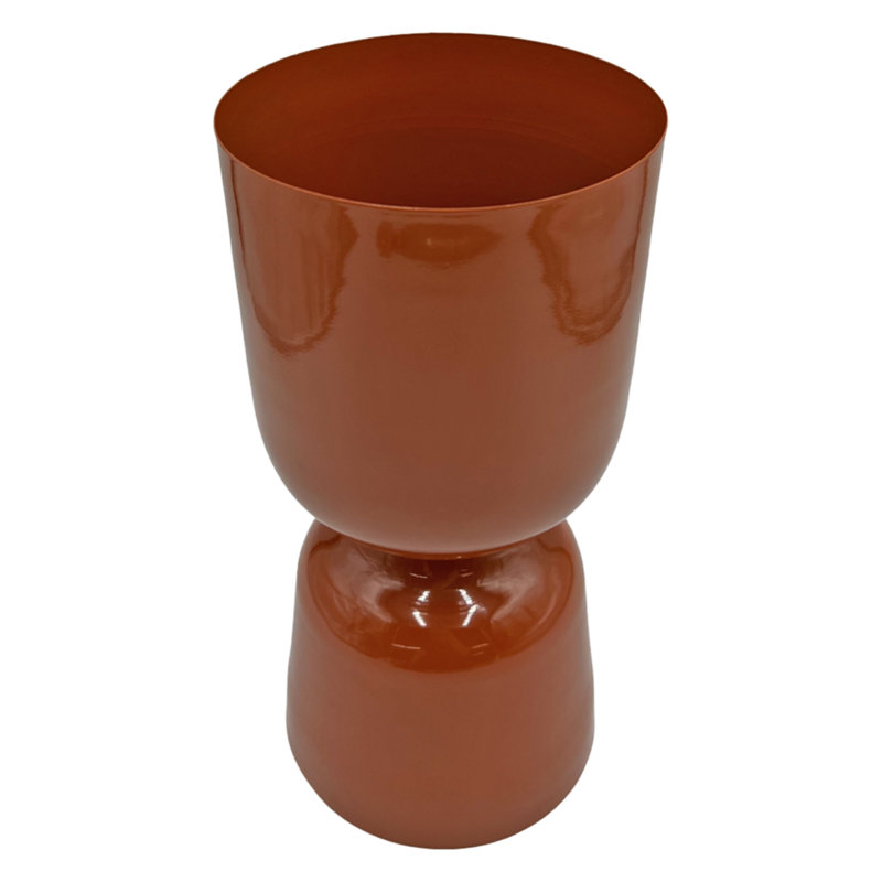 Kilgellon Handmade Aluminum Table Vase, Beige