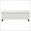 Banc repose-pieds avec surface de rangement, pieds en bois d'hévéa, capacité de 300 lb-312259849-312259850