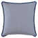 Monogram Appliqued Feather Linen Reversible Throw Pillow