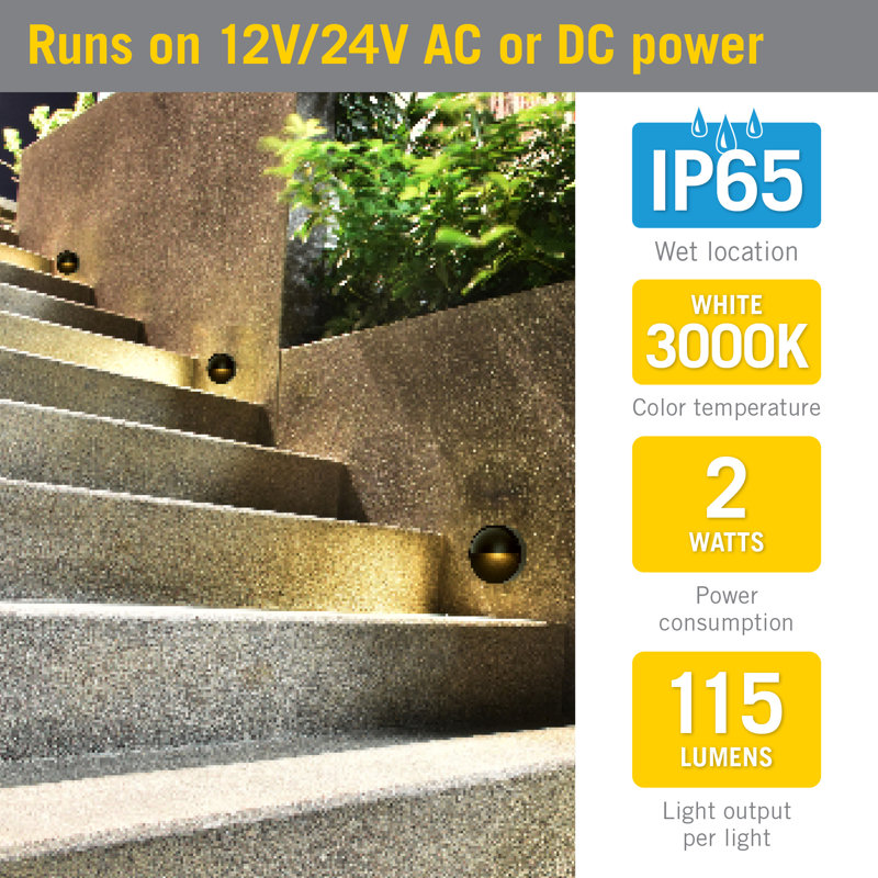 Armacost Lighting 4" Surface Mount LED Step Rail Deck Light 431000