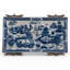 Porcelain Tray With Bronze Blue Willow