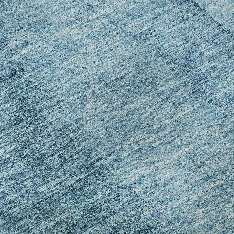Premium Machine Washable Prisco Teal Rug, Rectangle 5' x 7'6"