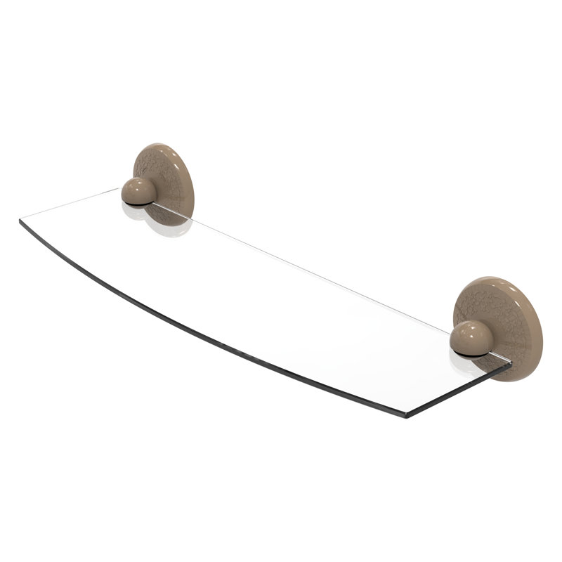 Tablette en verre Yae Carlo Collection MC, H 3 po x l 18 po x P 5 po, Beige ombré