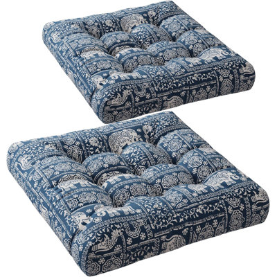Codi Meditation Floor Pillow Set of 2, Large Pillows Seating for Adults and Kids