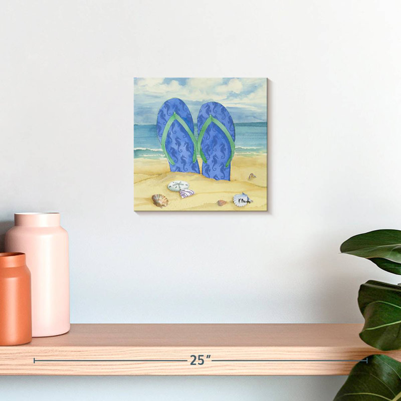 Toes In The Sand II, H 10 po x l 10 po