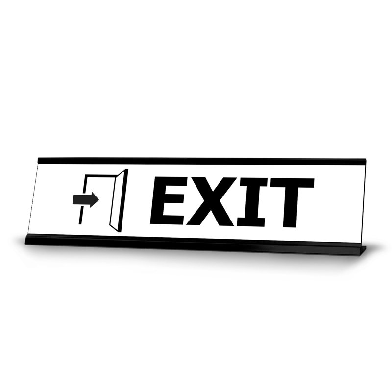 Exit Desk Sign
