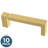 Asymmetric Notched Kitchen Cabinet or Furniture Drawer 3.75" Center Bar Pull Multipack-45427146-109125470
