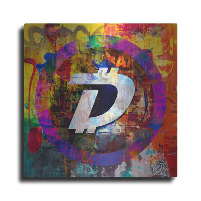 " Dgb Digibyte Crypto In Color " by Valentyn Artemenko