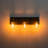 3-Light Clear Beveled Glass Vanity Light