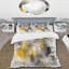 Ensemble de housse de couette abstrait jaune et gris Beyond The Canvas II-107148310