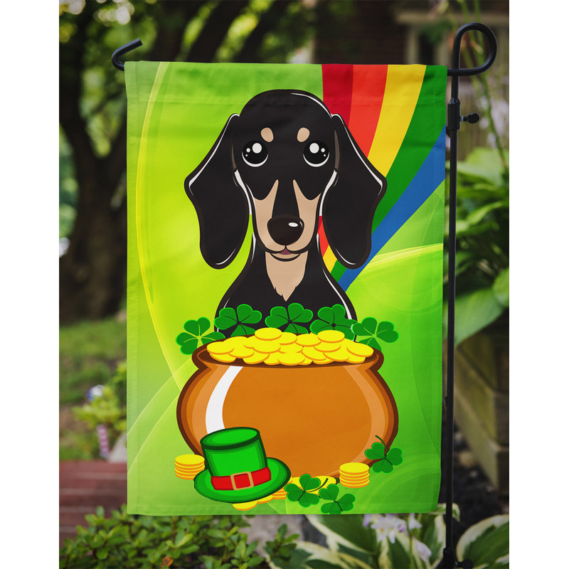 Drapeau de jardin Arella St. Patrick's, Teckel 1