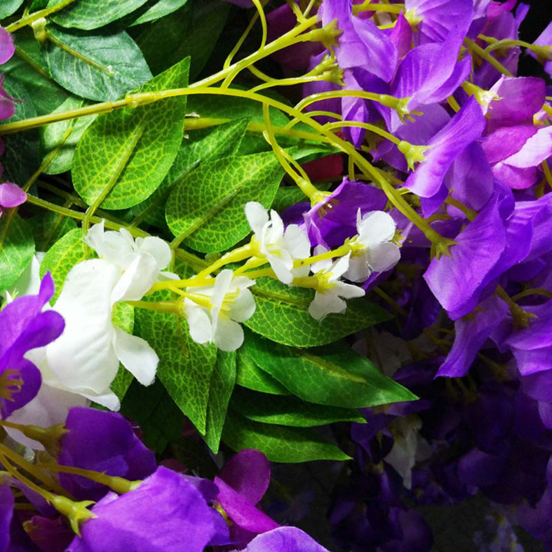 Faux Wisteria Swag, Dark Purple