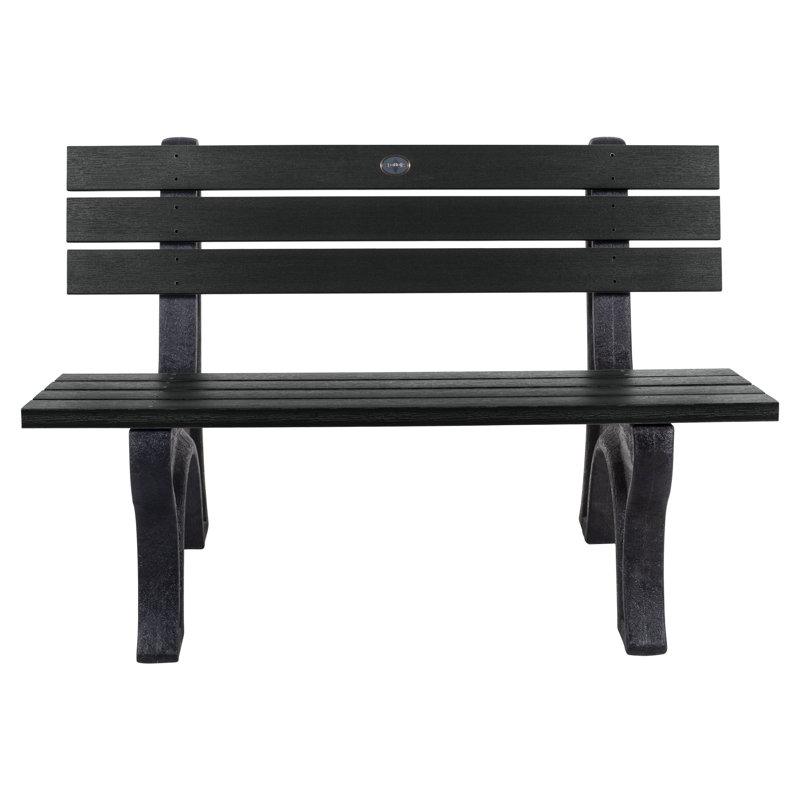 Swing Outdoor Bench, Black