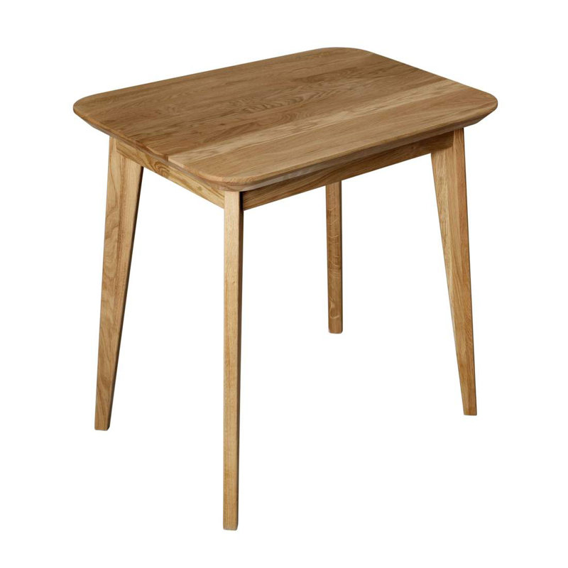 Dantzler solid wood dining table, H75 x L75 x W50cm, Heart Oak